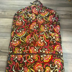 Vera Bradley Puccini Brown Red Garment Bag Travel Clothes Bag Protective Cover
